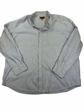 The Foundry Supply Co. Men's Light Blue Pinstripe Button-Down Shirt